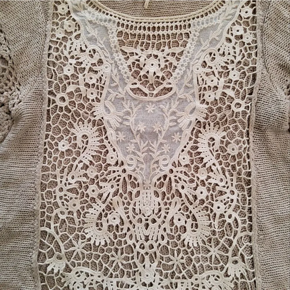 Free People Women's Chunky Knit Sweater Top Size S-P